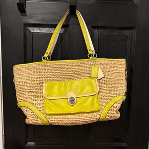 Coach Straw Satchel F23181